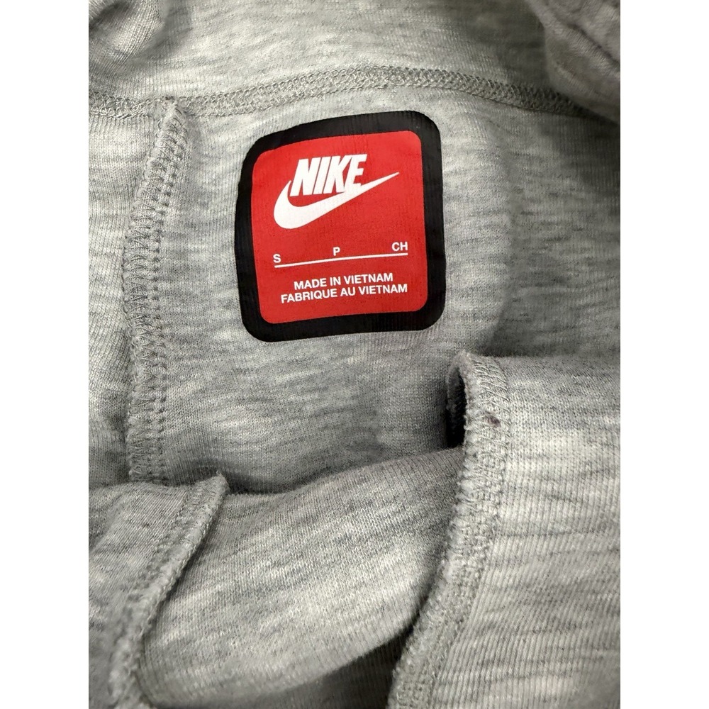 Nike Tech Fleece Jogger Pants Mens Small Gray Zip Pocket Swoosh Slim FB8002-063 - Picture 5 of 7